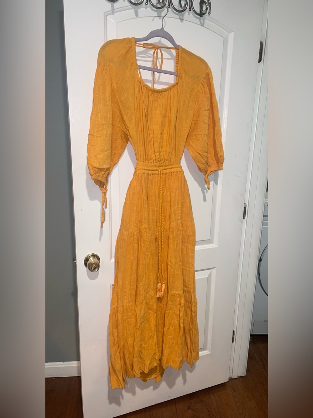 New! Free People FREE-EST Ibiza Sun Open Back Cotton Gauze Maxi Dress 🌻 XS - Picture 4 of 10